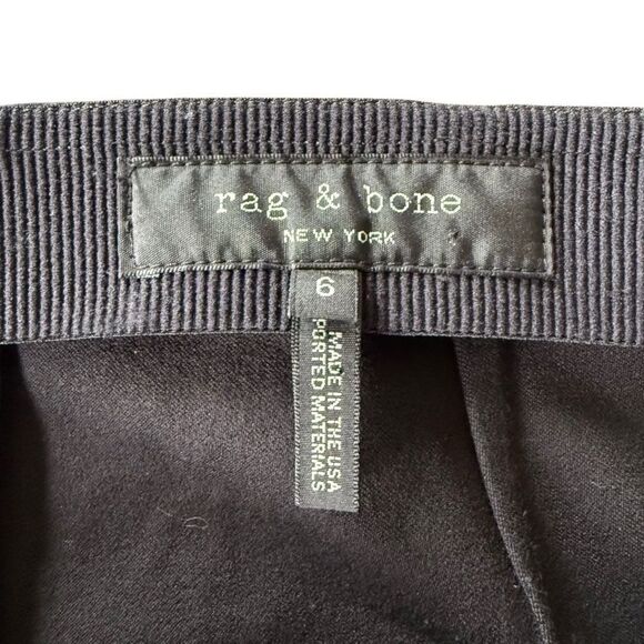 Rag & Bone Pants The Classic Simone Pant-Equestrian Stretch Black 6 - Picture 5 of 8